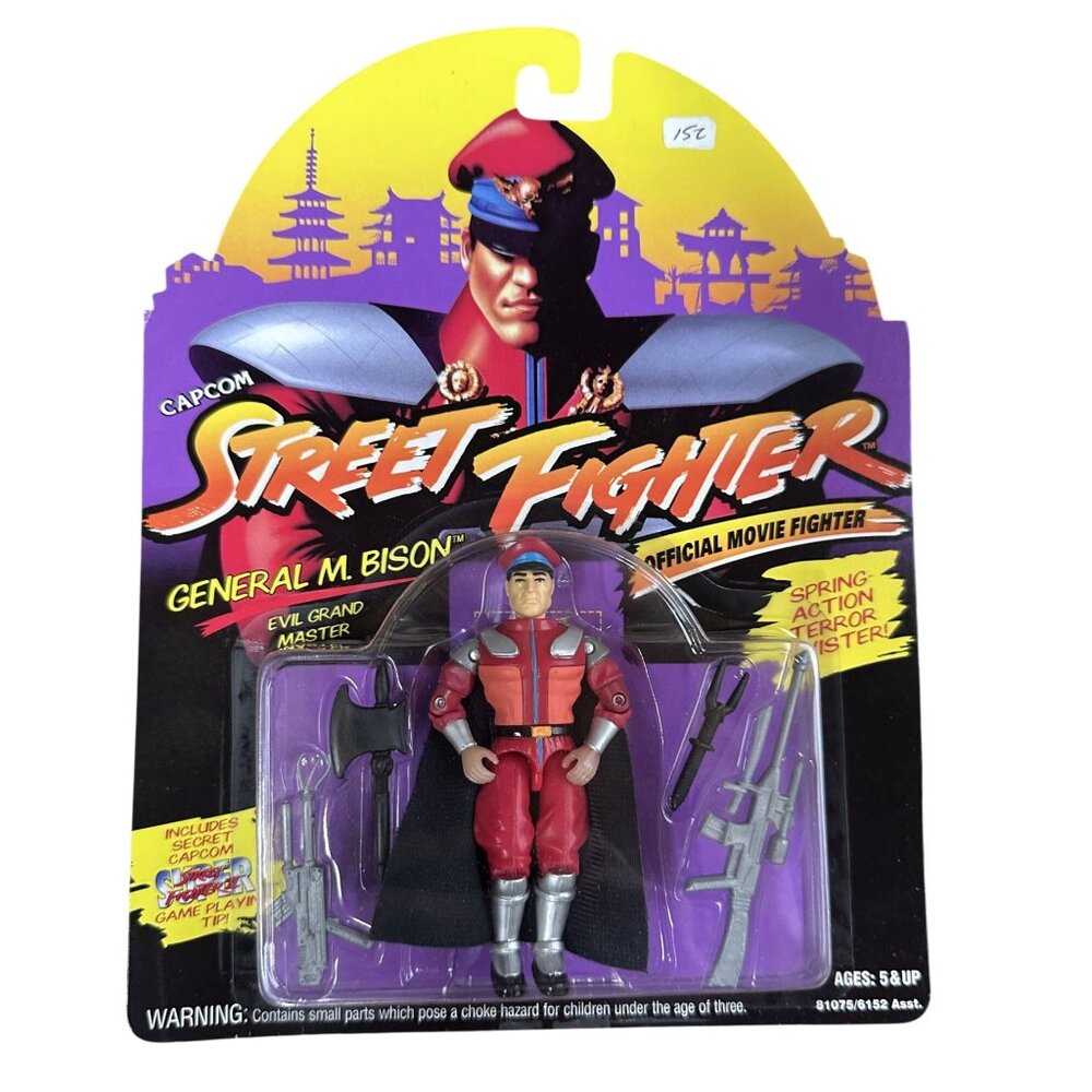 General M Bison Evil Grand Master Street Fighter Figure Hasbro Capcom 1993